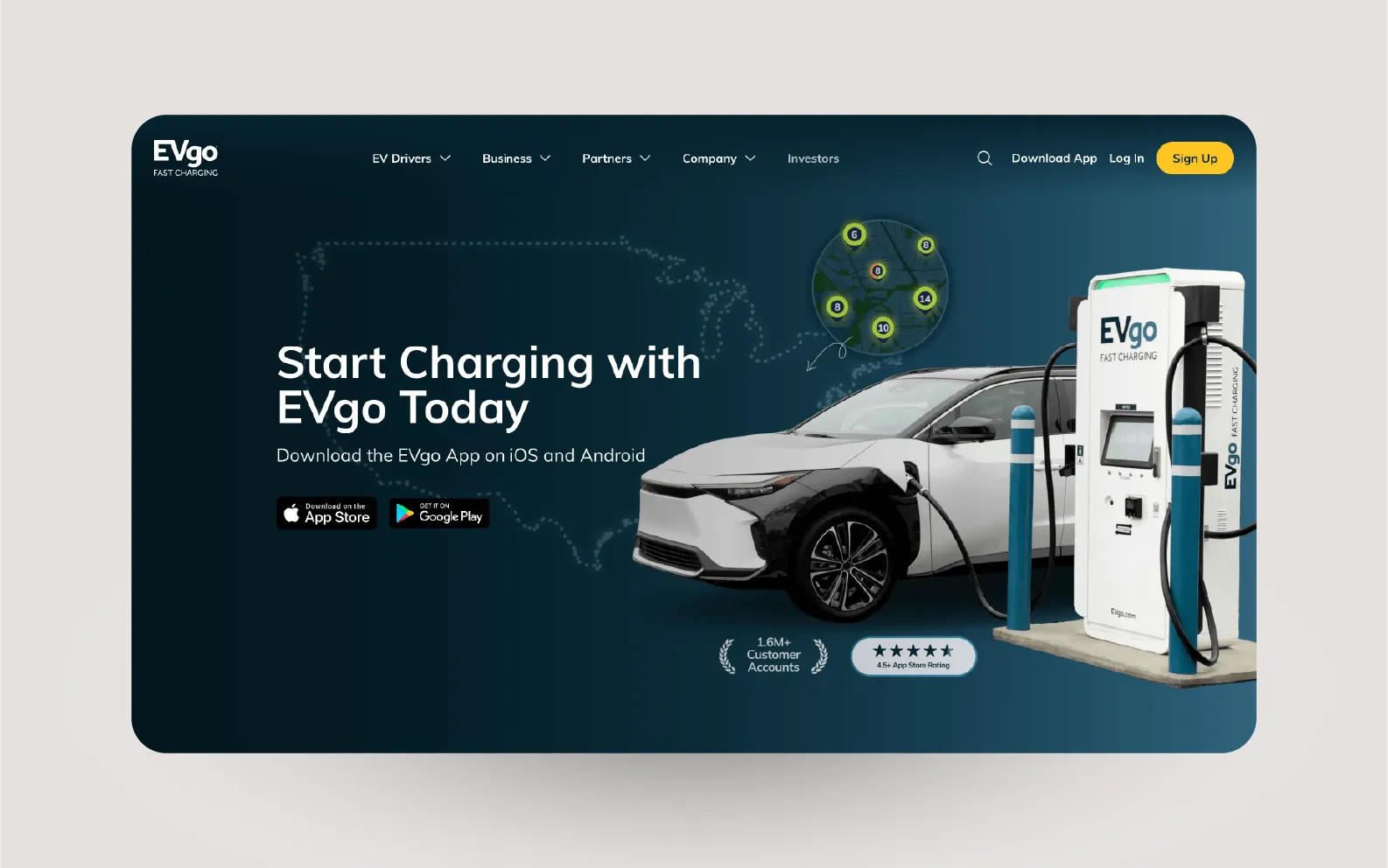 EVgo.com Redesign — EVgo, Web, 2022