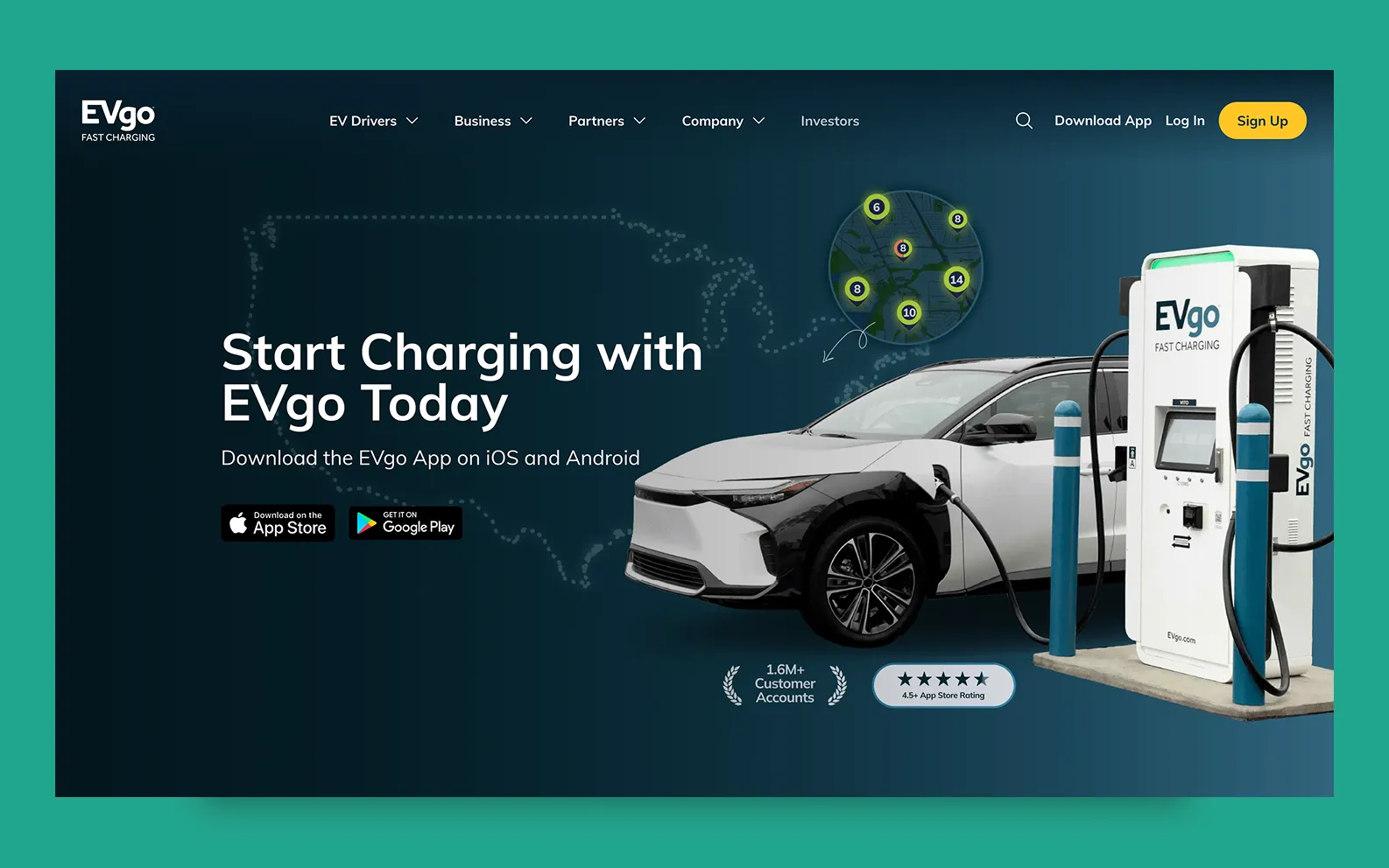 EVgo.com Redesign — EVgo, Web, 2022