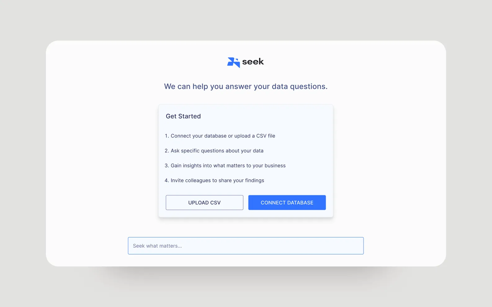 Redesigning Seek AI — Seek AI, Product, 2023